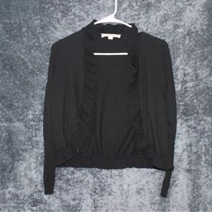 Black Cropped Cardigan